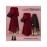 Plus Size - New Chinese Style Outfit Set for Women | Fashionable Sweater with National Style Elegant Mamian Skirt Two-Piece Set, Spring Season, Solid Color, Long Sleeve, Crew Neck