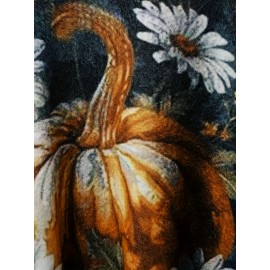 Plus Size Autumn And Winter Women's Clothing, Mink Fur Halloween Oversized Pumpkin Warm Sweater, Full Print V-neck Short Knitted Set