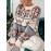 Women's Christmas Jacquard Sweater - Reindeer & Snowflake Cable- Pattern, Brown/White/Blue/Green/Red, Loose Fit Long Sleeve Round Neck Pullover, Cozy Winter Sweater for Holiday Parties & Casual Wear (Machine Washable)