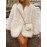 Women's Winter Warm Shaggy Faux Fur Jacket - Oversized Lapel Coat with Lapel Collar & Button Front, Soft Fuzzy Outerwear Suitable for Fall/Winter, Machine Washable Cozy Jacket