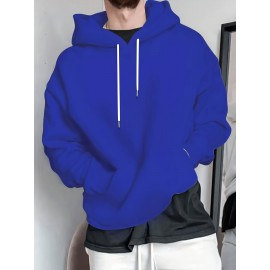 Men'S Christian Faith Hooded Sweatshirt with Prayer Hands & Cross Design - All-Season Casual Pullover, Machine Washable, Kangaroo Pocket & Drawstring Hood, Plus Size, Church Activities & Casual Attire