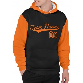 Custom Men'S Hoodies Featuring Personalized Names And Numbers - Available in Multiple Colors, Suitable for Baseball, Hiking, And Everyday Casual Wear - with a Hood, Front Pocket, Made of, Perfect for Outdoor Activities, Plus Size