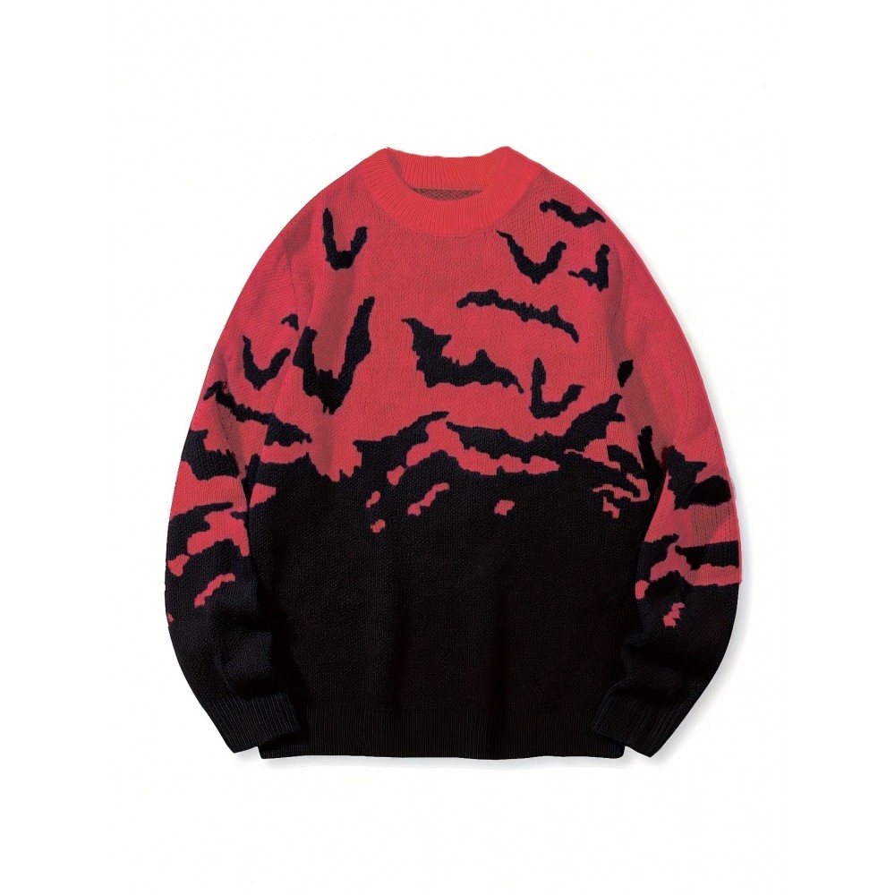 New Stylish Versatile Casual Men's Halloween Knit Pullover